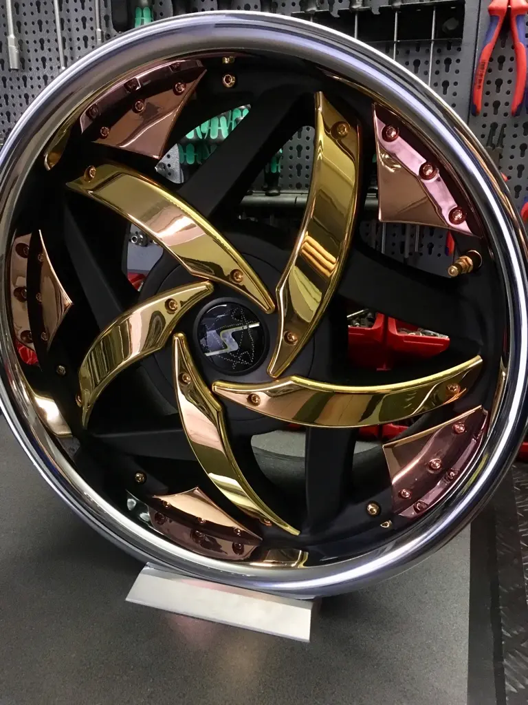 Felgen Zoll vergoldet galvanisieren