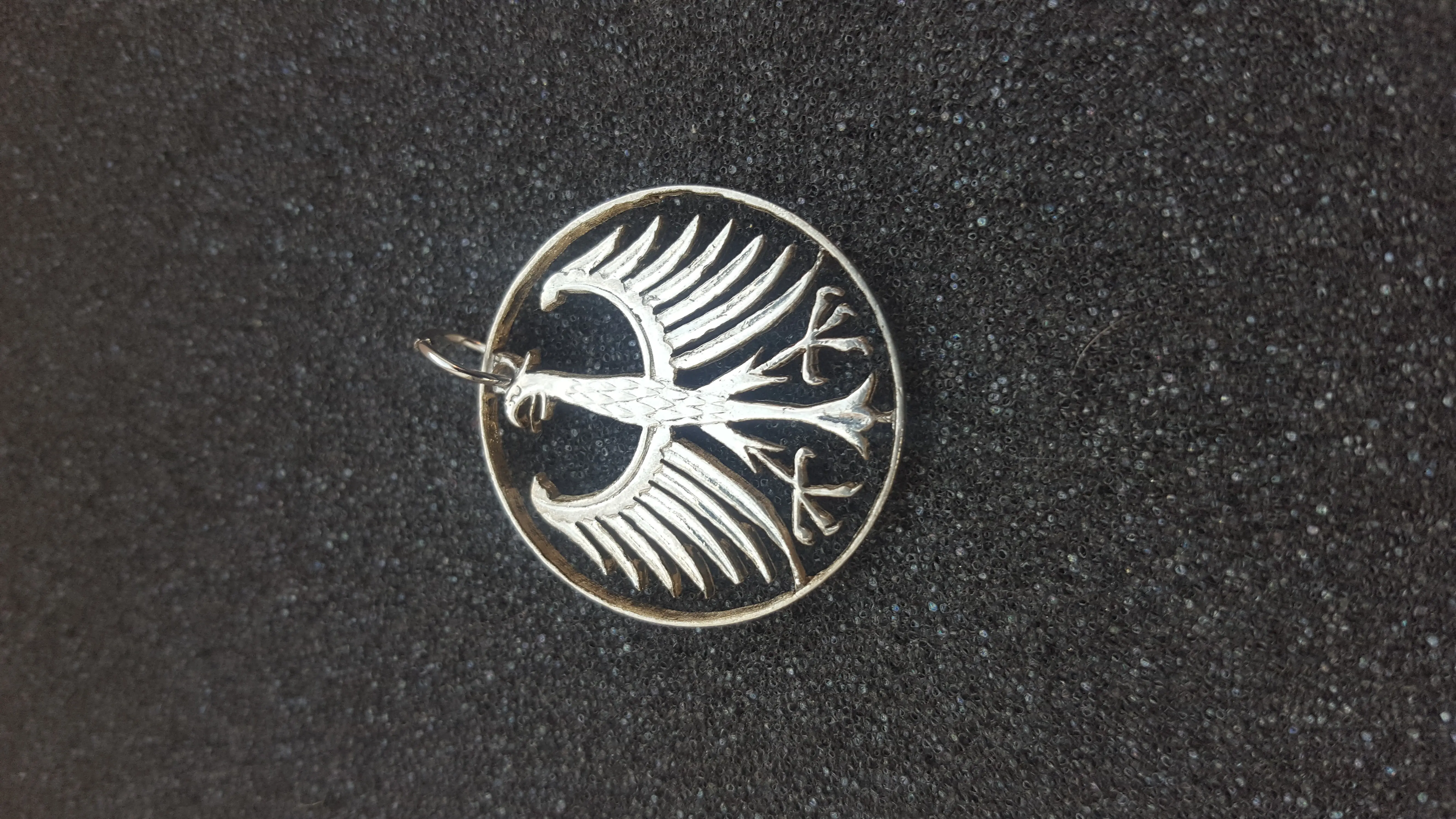 Versilbertes 5DM Stück 