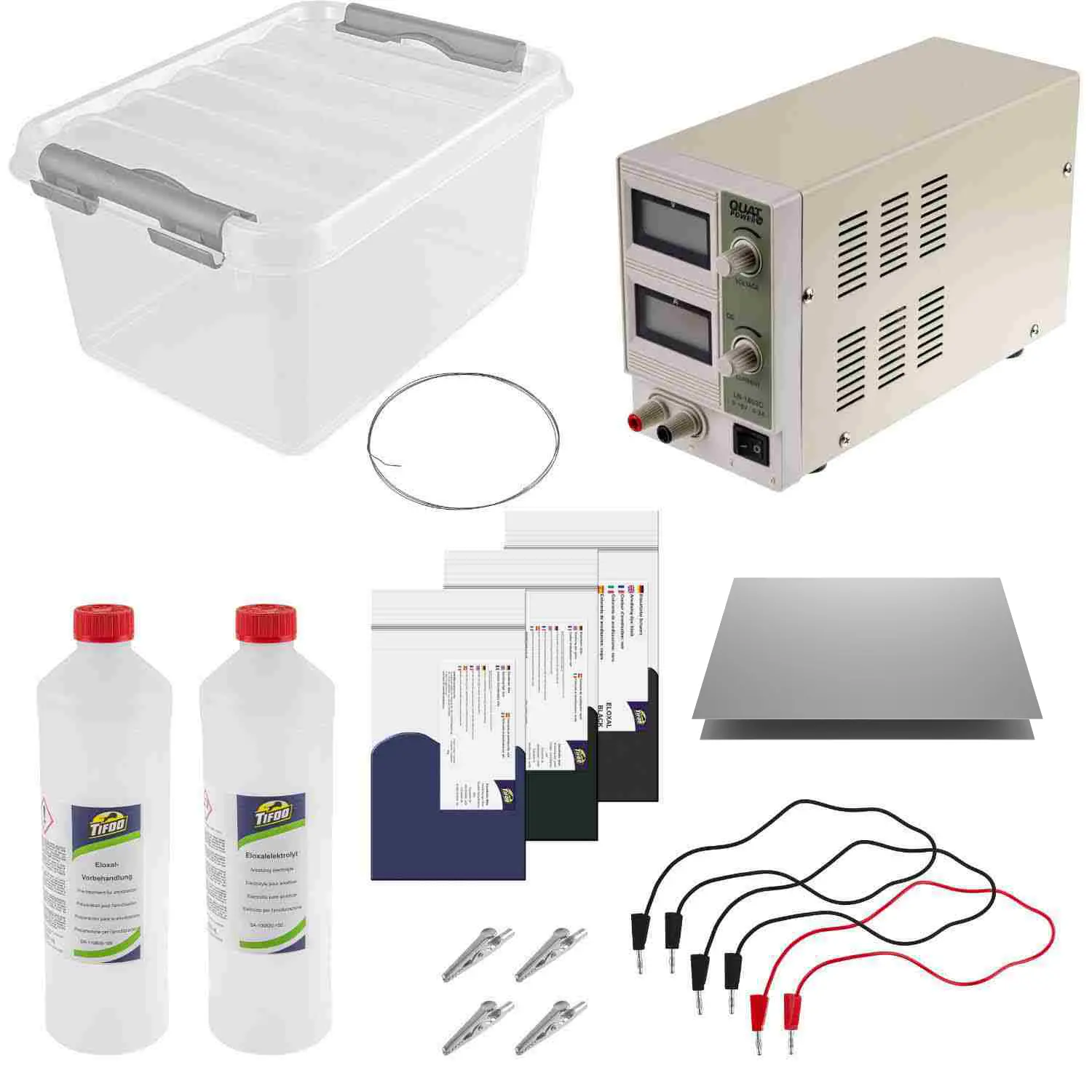 Anodizing aluminium kit - Color anodizing with Tifoo anodising setup