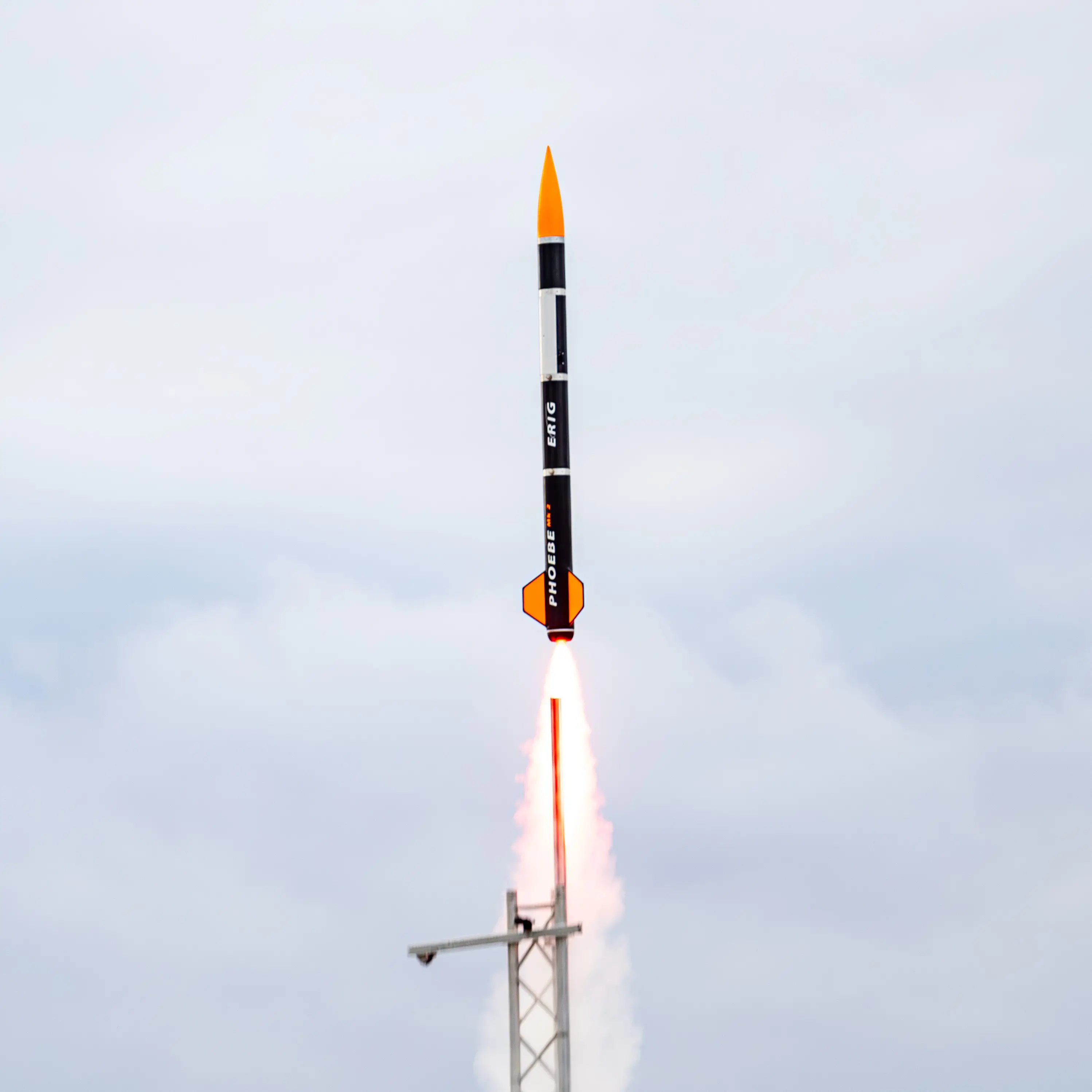 eloxiertes Verschlusssystem der ERIG  Experimentalrakete