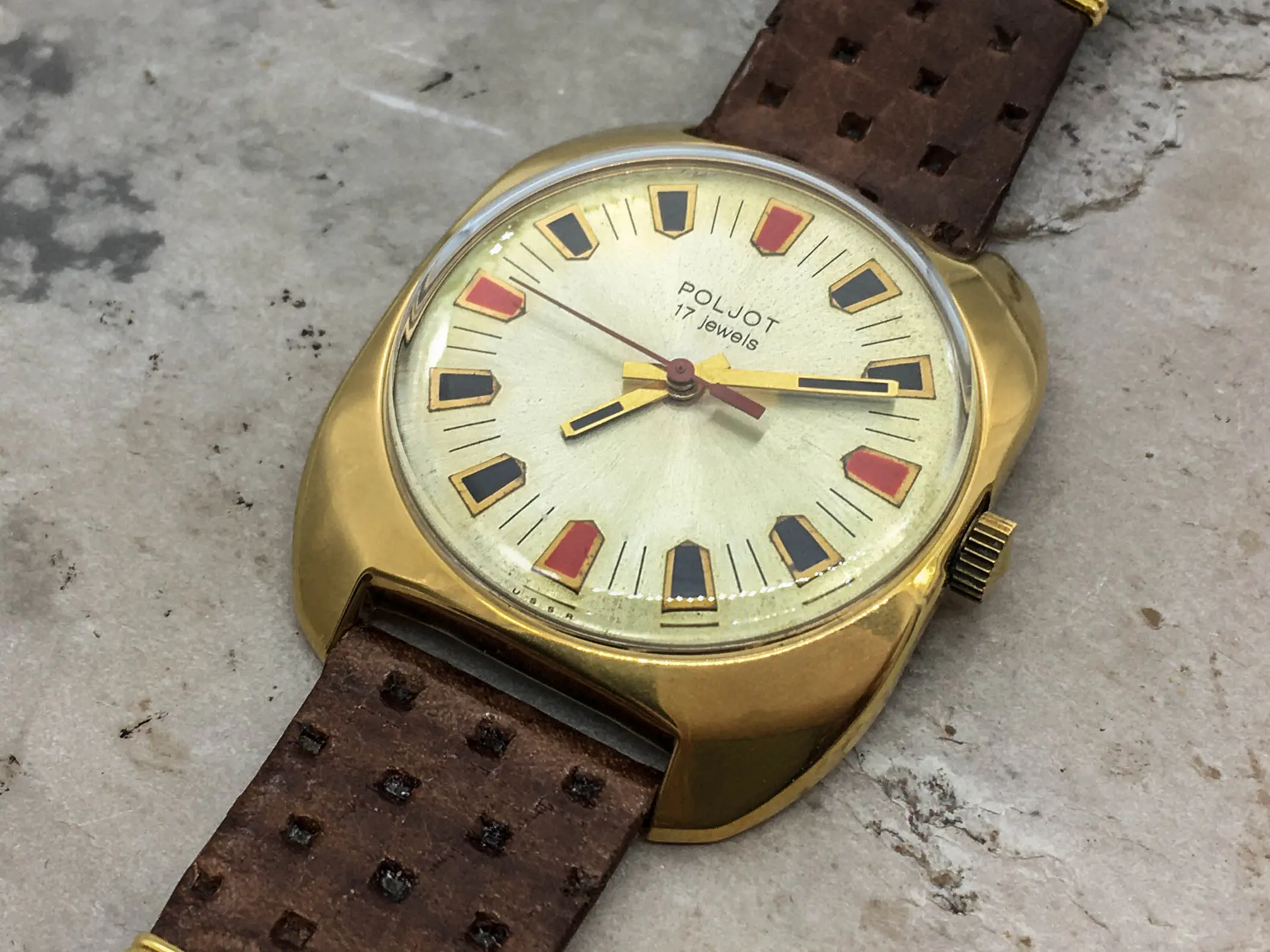 Poljot Uhr vergoldet