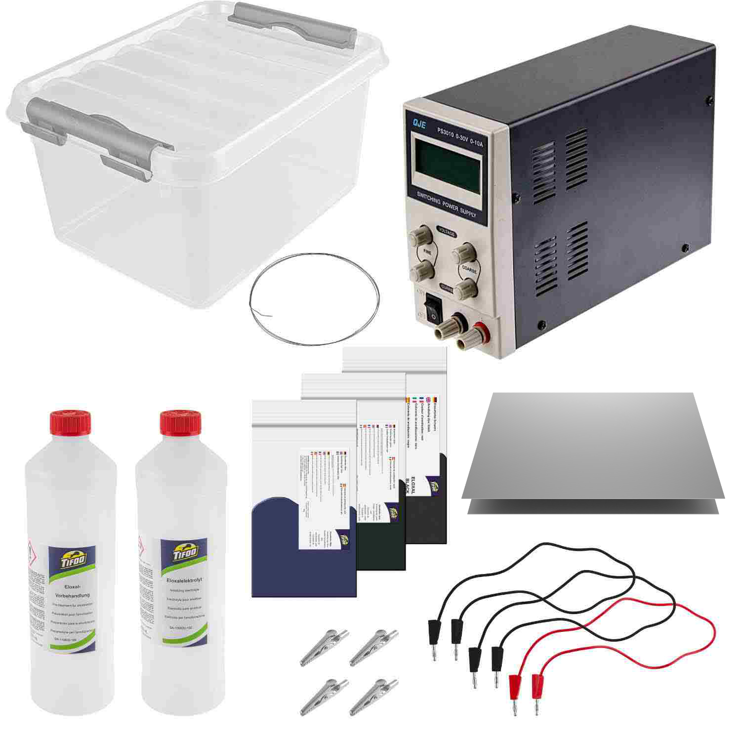 eloxieren starter set 10A selbst anodisieren anodizing kit diy anodizado casero anodizzazione set