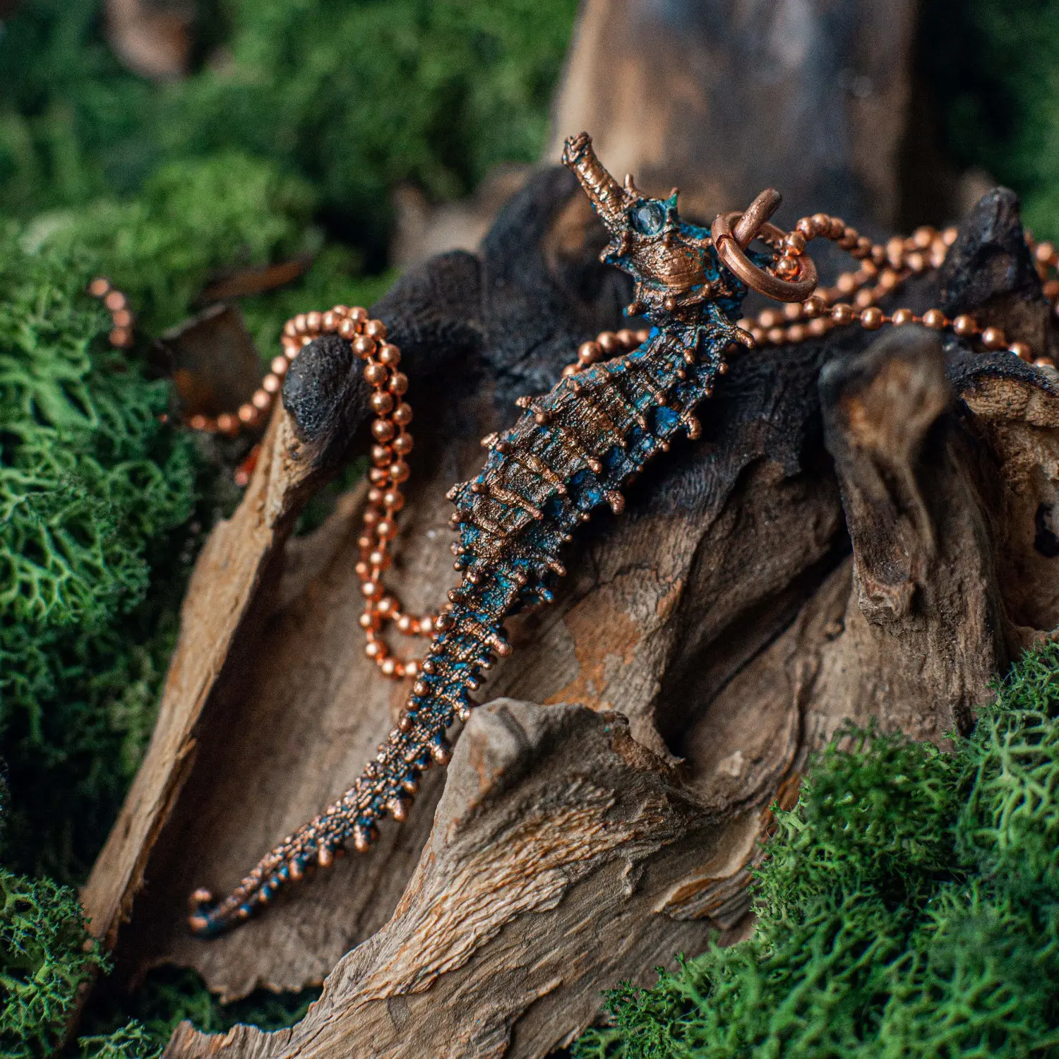 patiniertes Seepferdchen