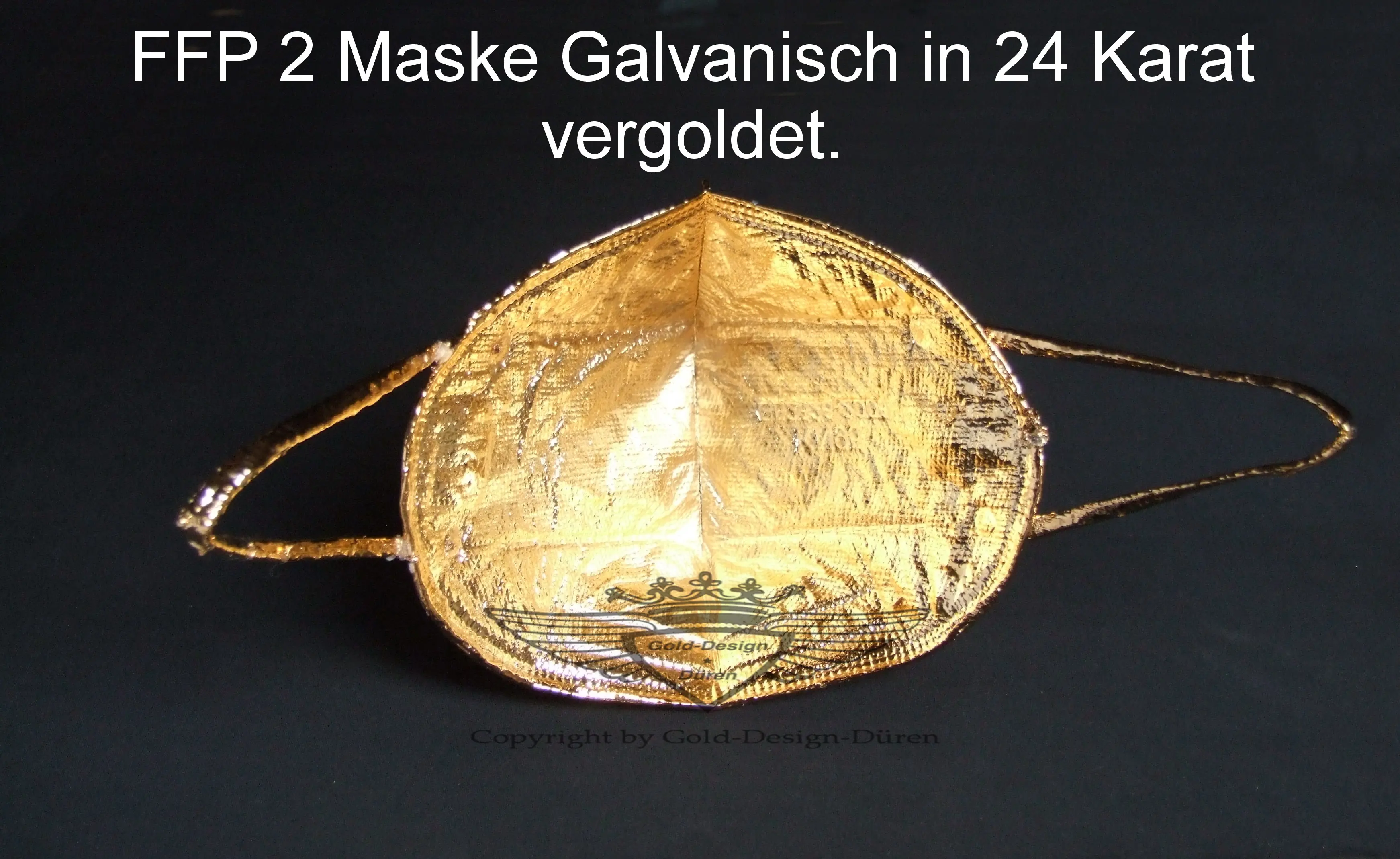 Maske vergoldet