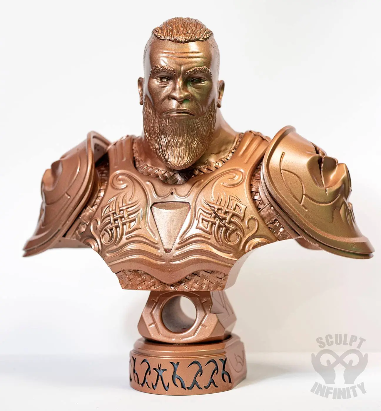 Kriegerbüste patiniert