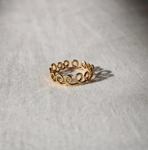 Ring vergoldet galvanisiert