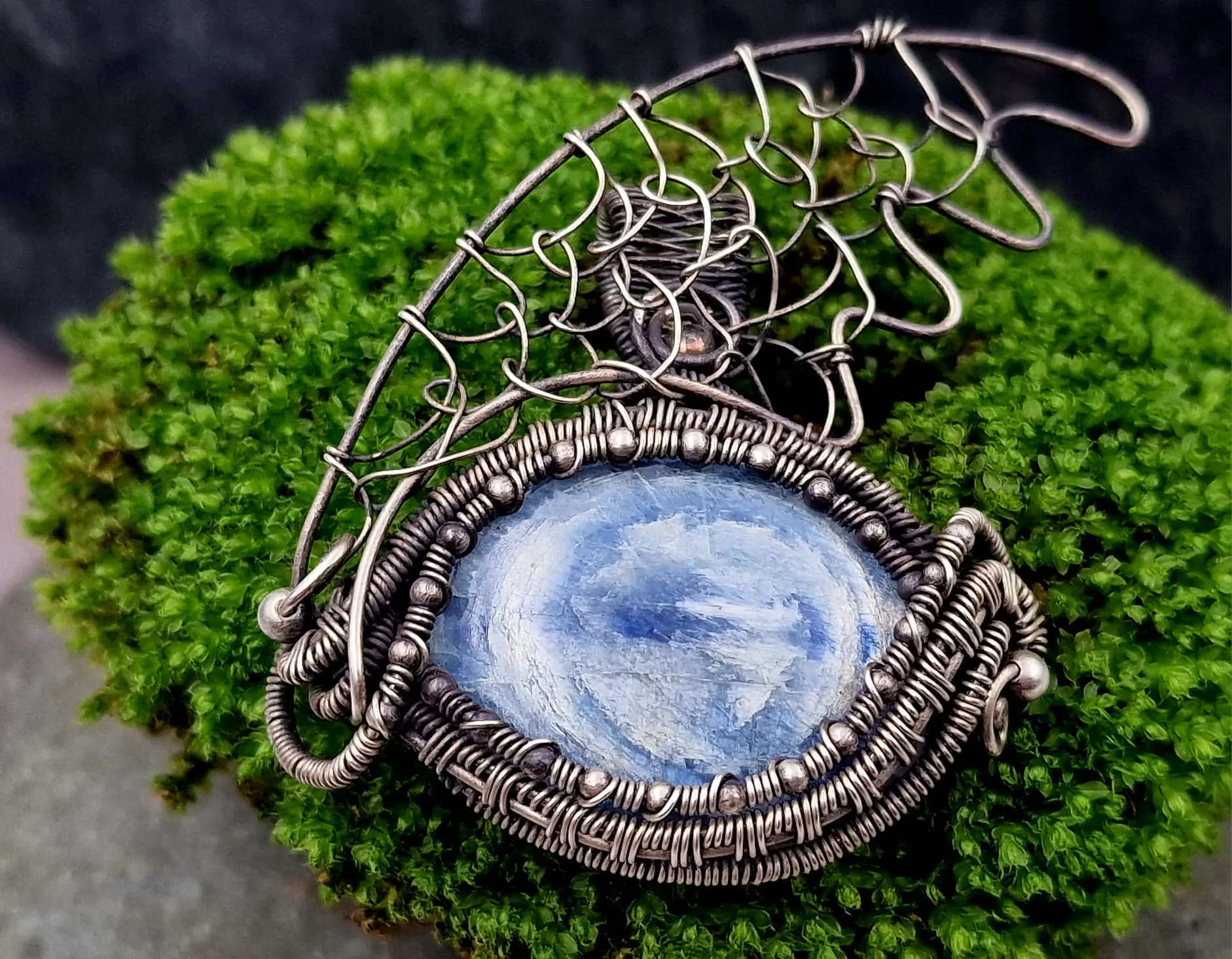 Drachenauge Sterlingsilber patiniert