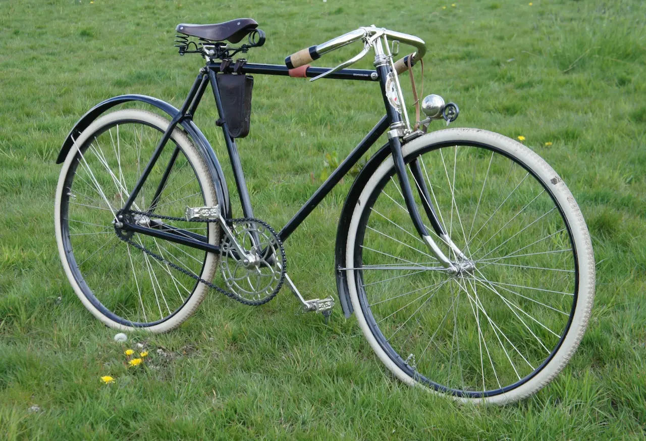 Fahrrad vernickelt