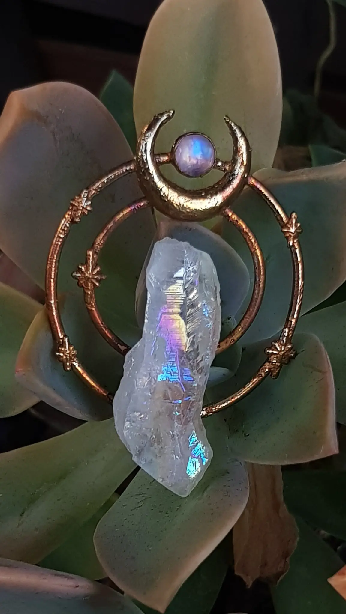 Anhänger vergoldet patiniert