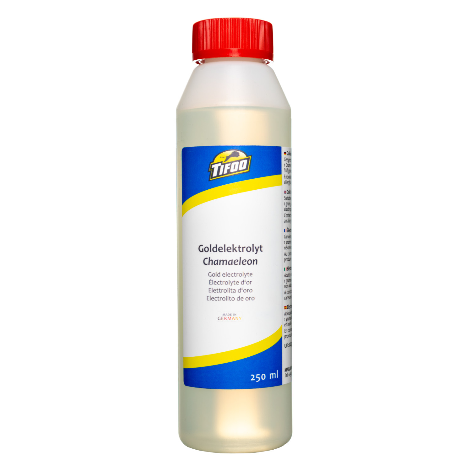 Electrolyte d'or Galvanisation par bain "Chamaeleon"