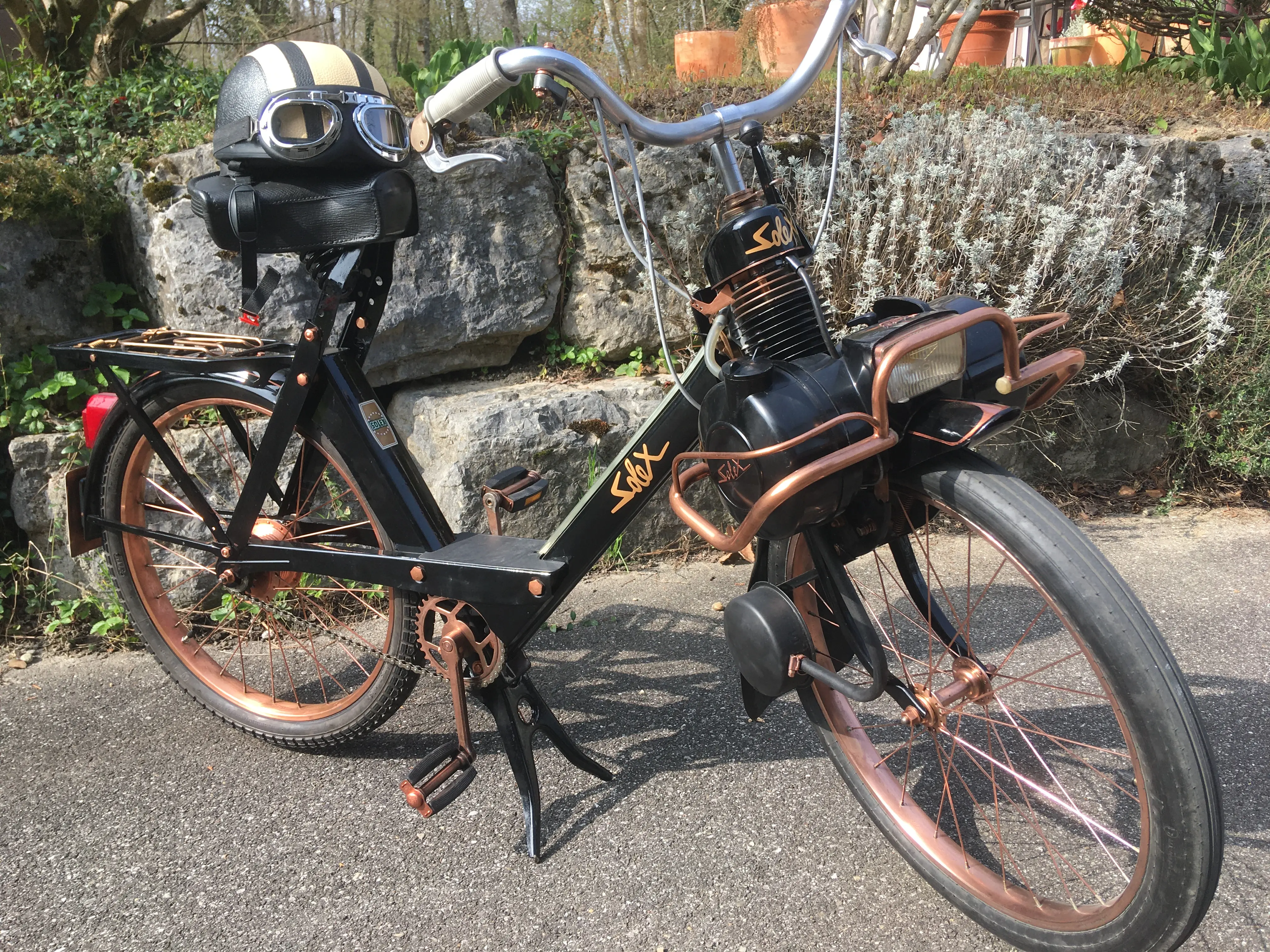 Fahrrad verkupfert
