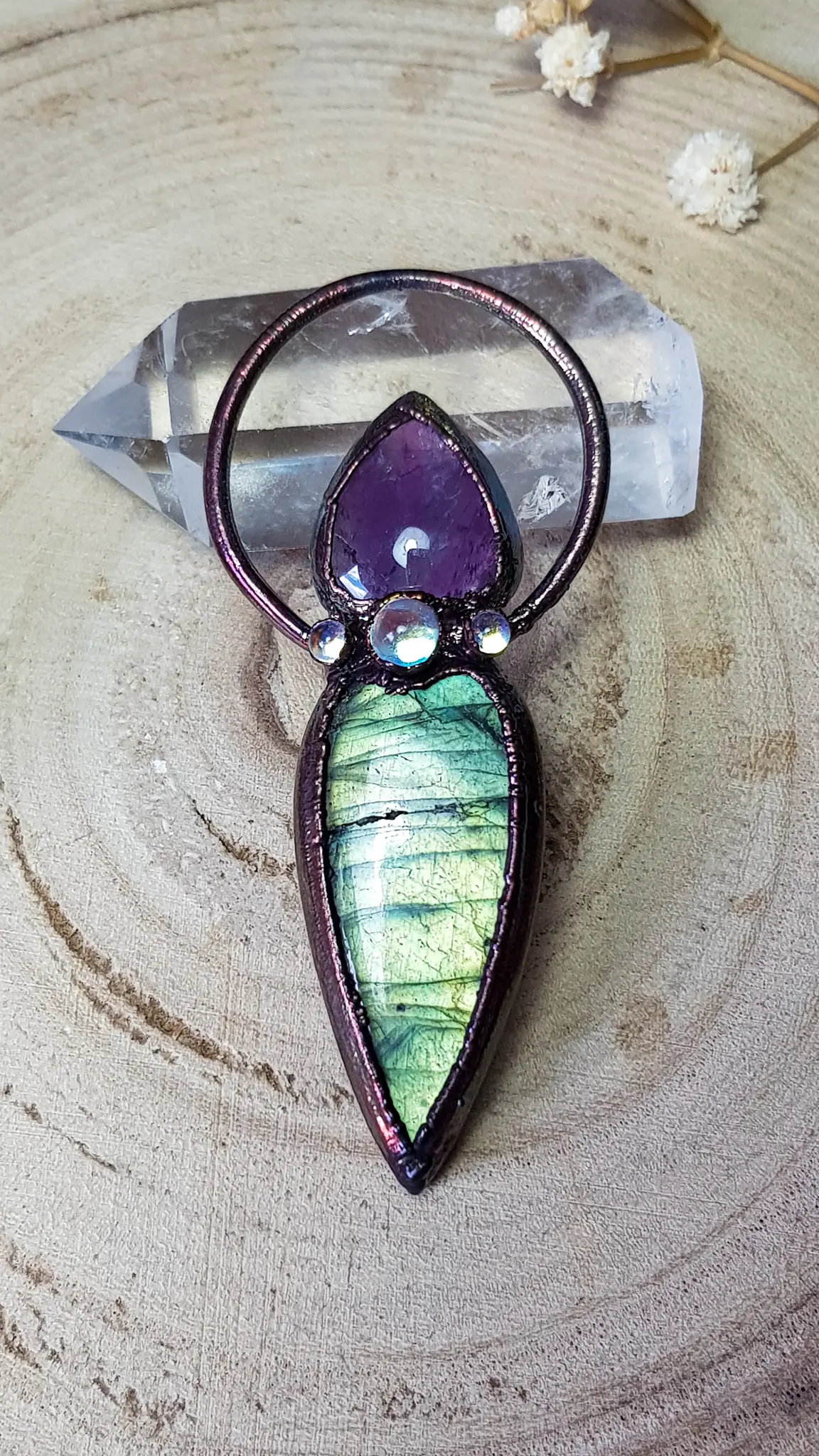 Anhänger, Kette patiniert