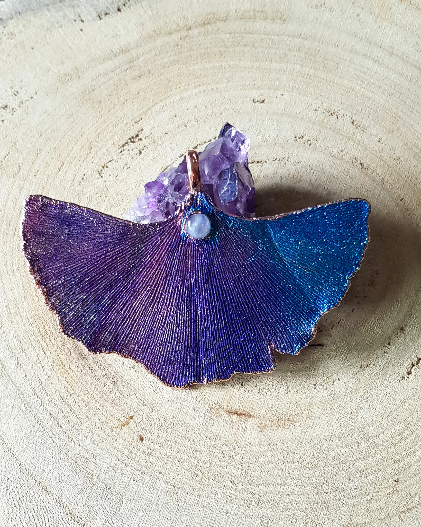 Ginkoblatt patiniert