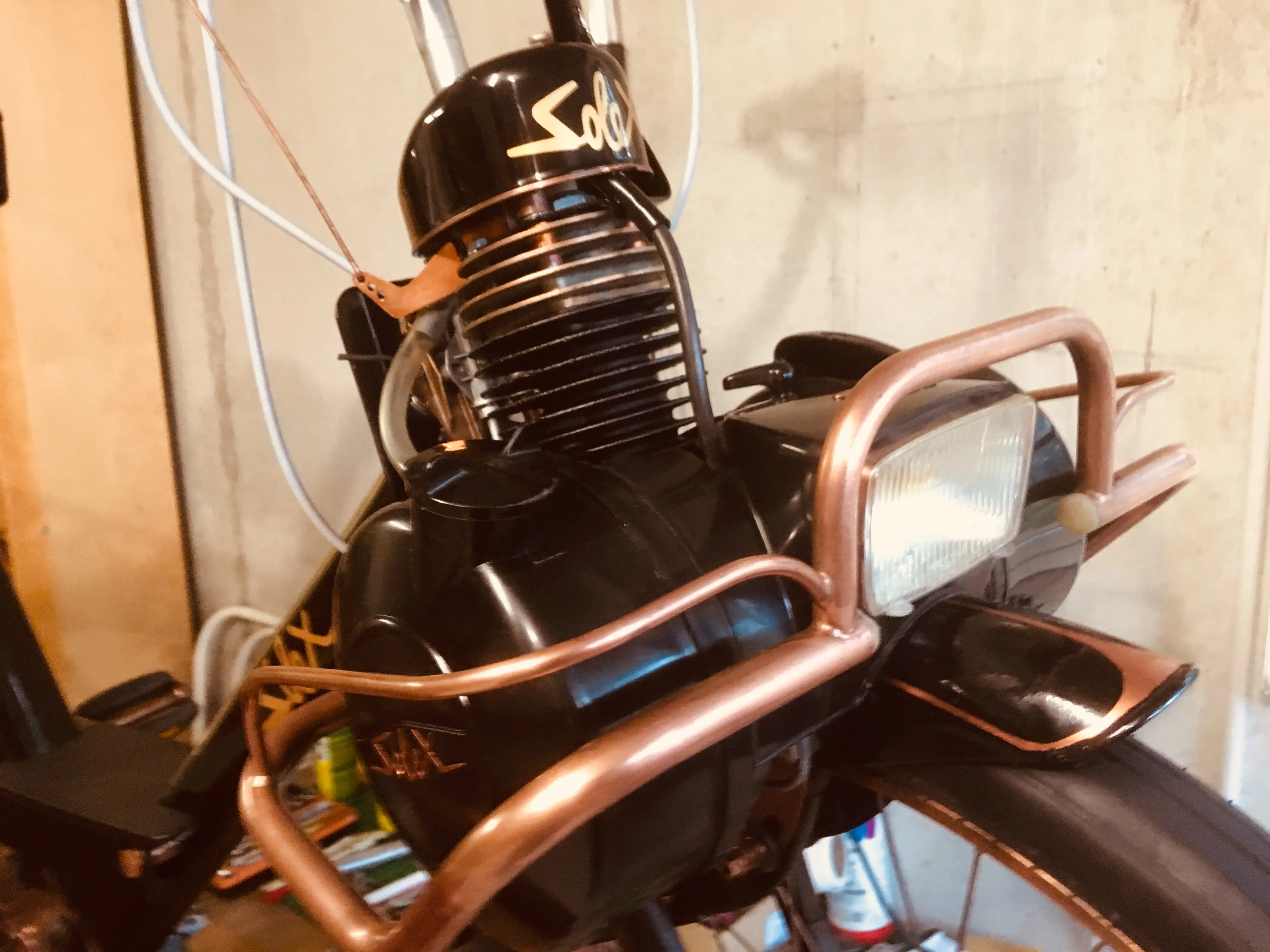 Fahrrad stromlos beschichtet verkupfert